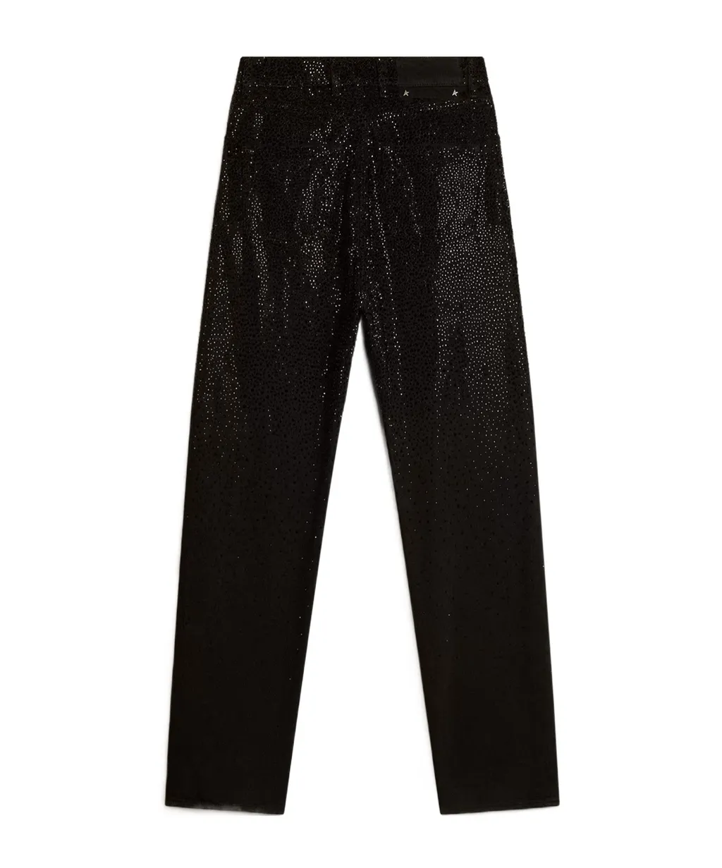 Embellished Distressed Trousers