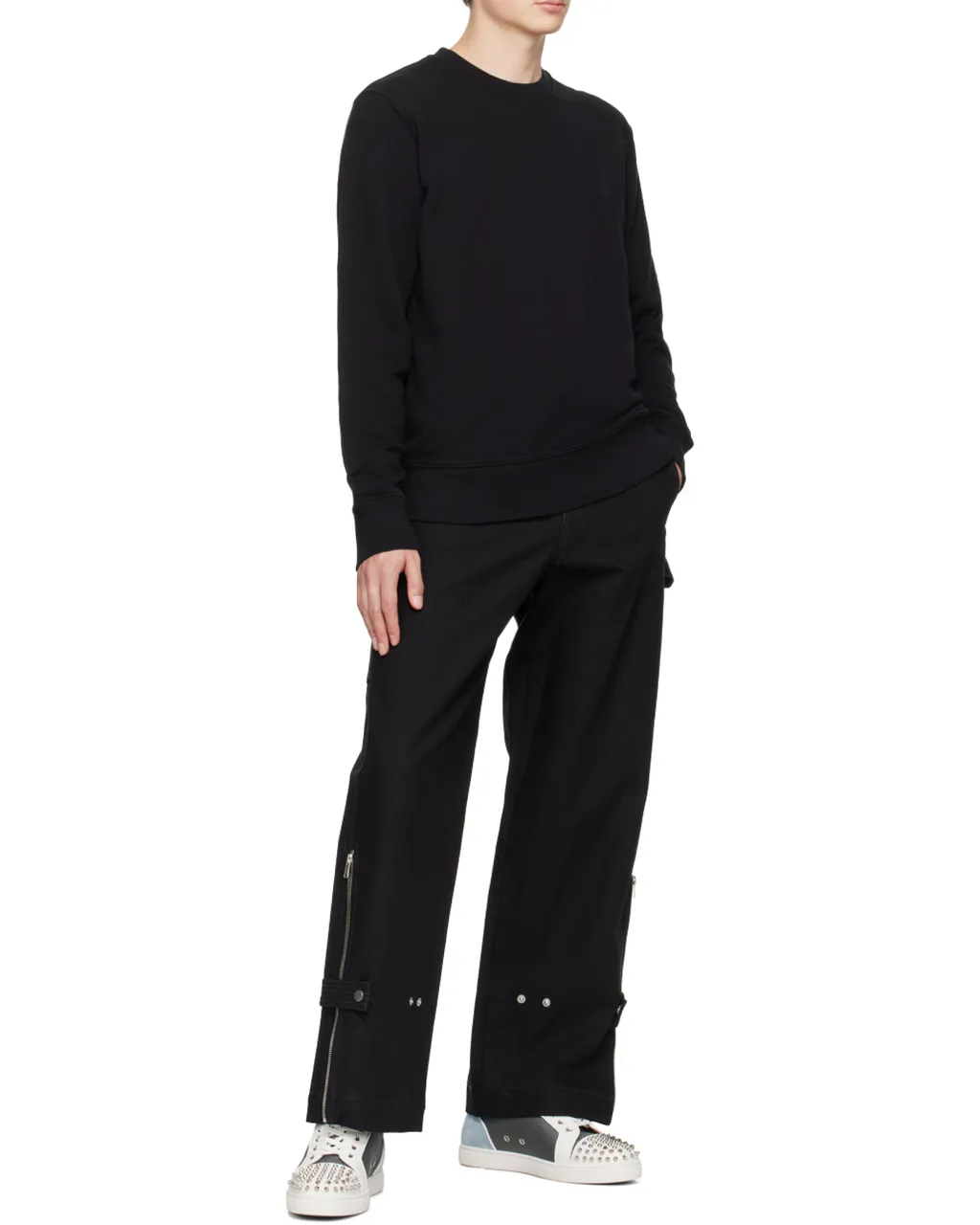 Star Printed Crewneck Sweatshirt