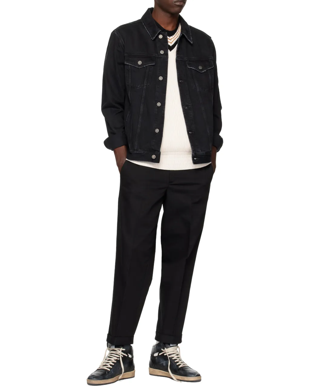 Buttoned Denim Jacket