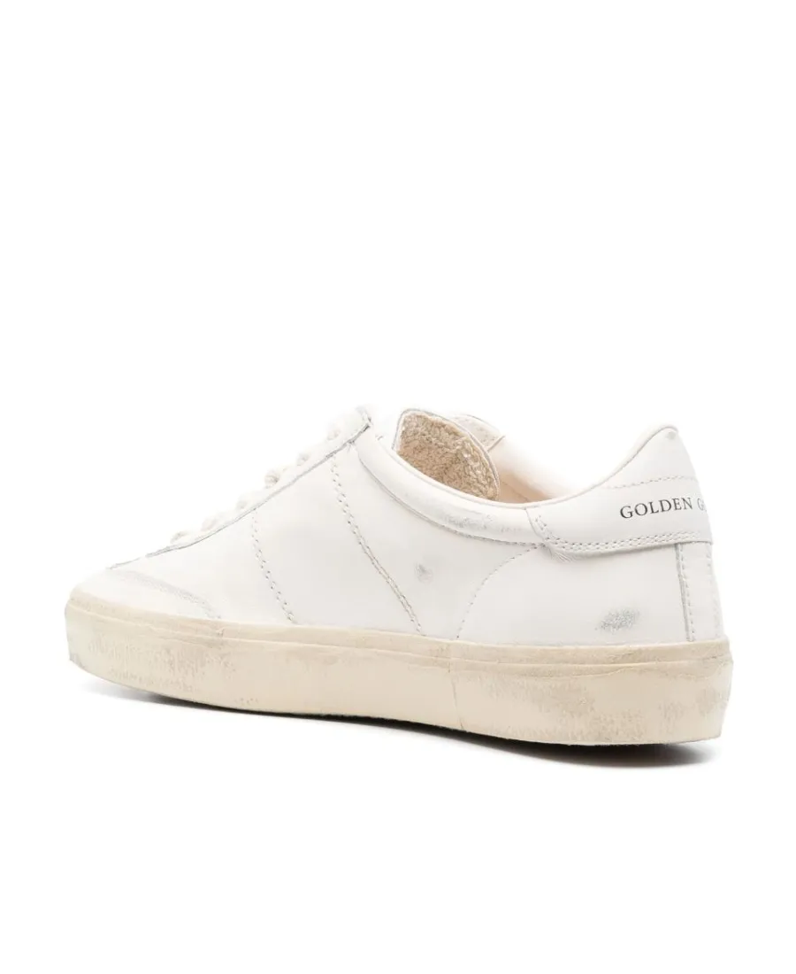 Distressed-Effect Low-Top Sneakers
