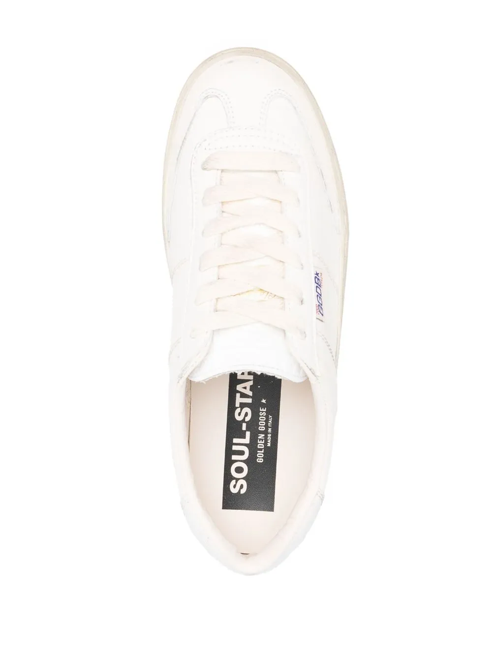 Distressed-Effect Low-Top Sneakers
