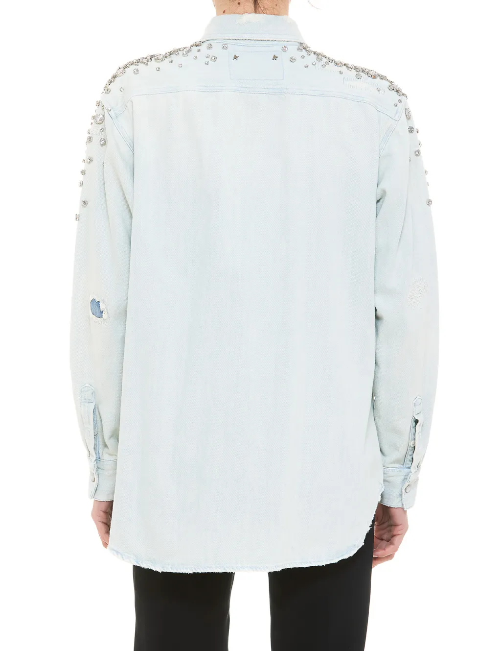 Embellished Denim Blouse