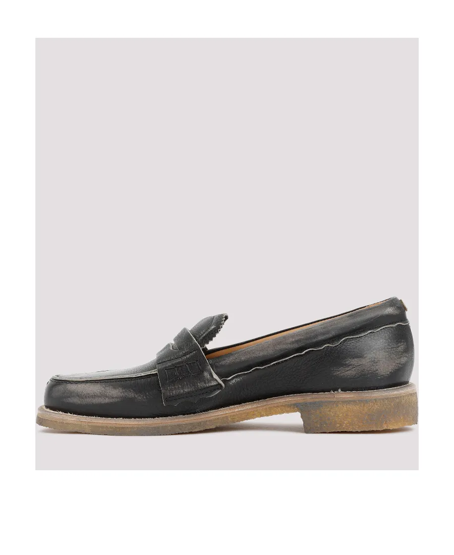 Round-Toe Penny Loafers