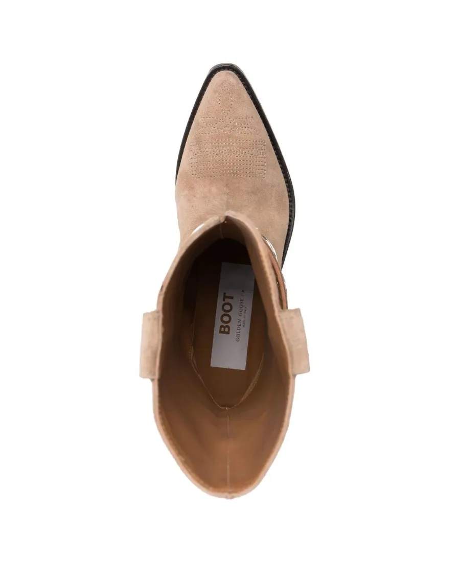 Buckle-Fastening Suede Boots