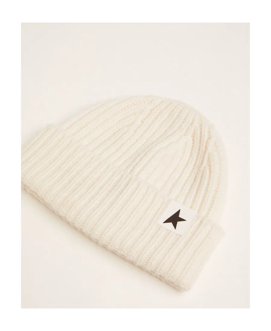 Star Patch Ribbed Beanie