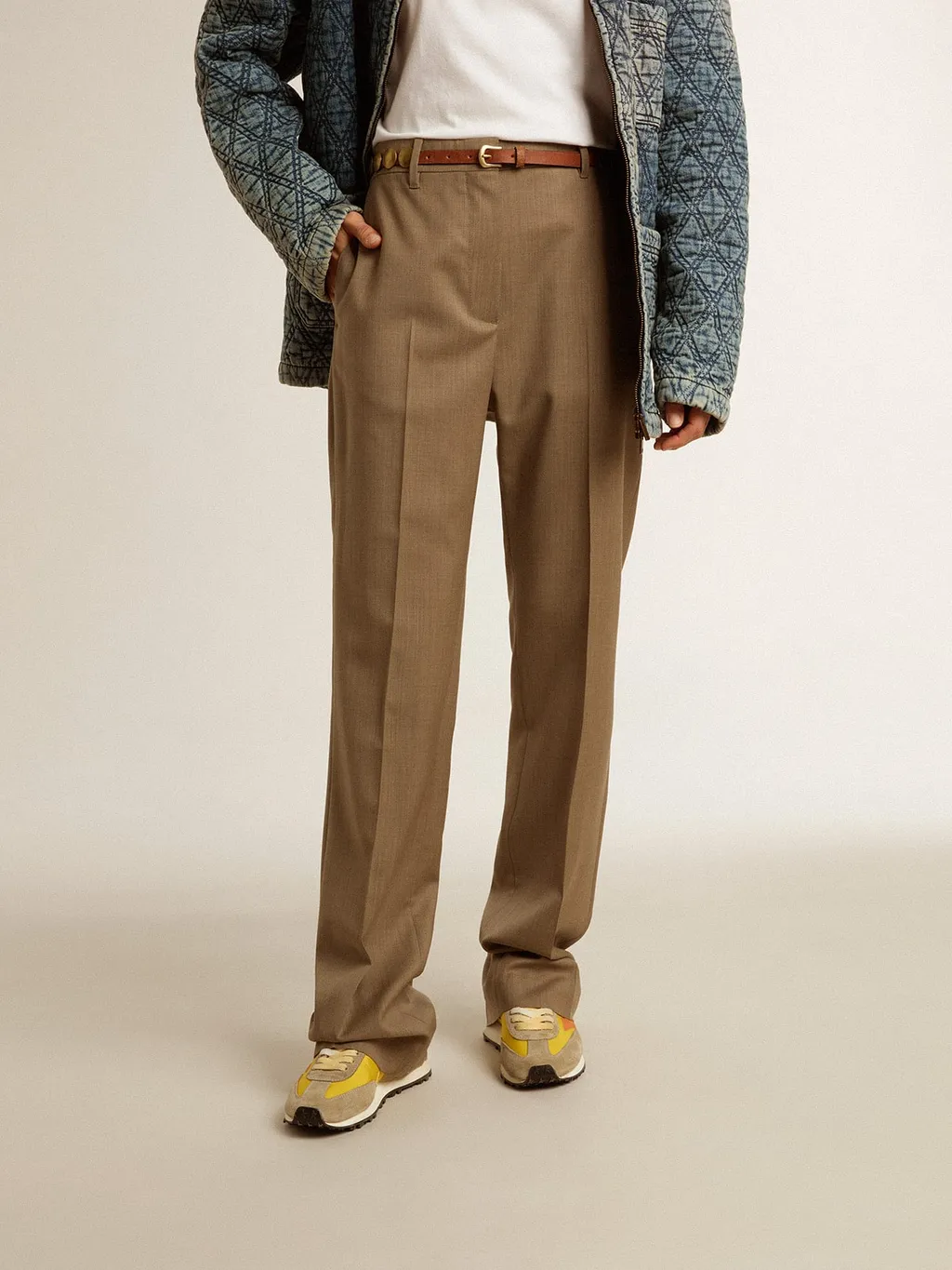 Straight-Leg Tailored Trousers