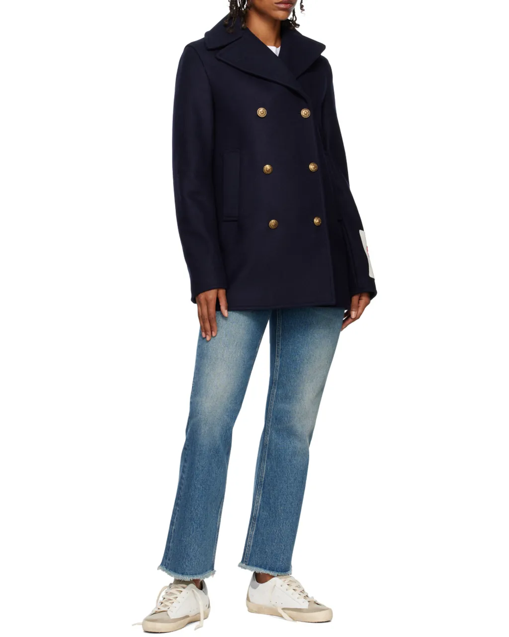 Logo Patch Flared Jeans