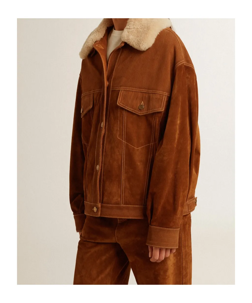 Buttoned Corduroy Jacket