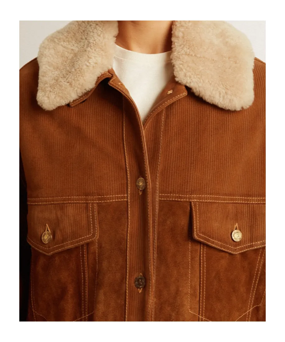 Buttoned Corduroy Jacket