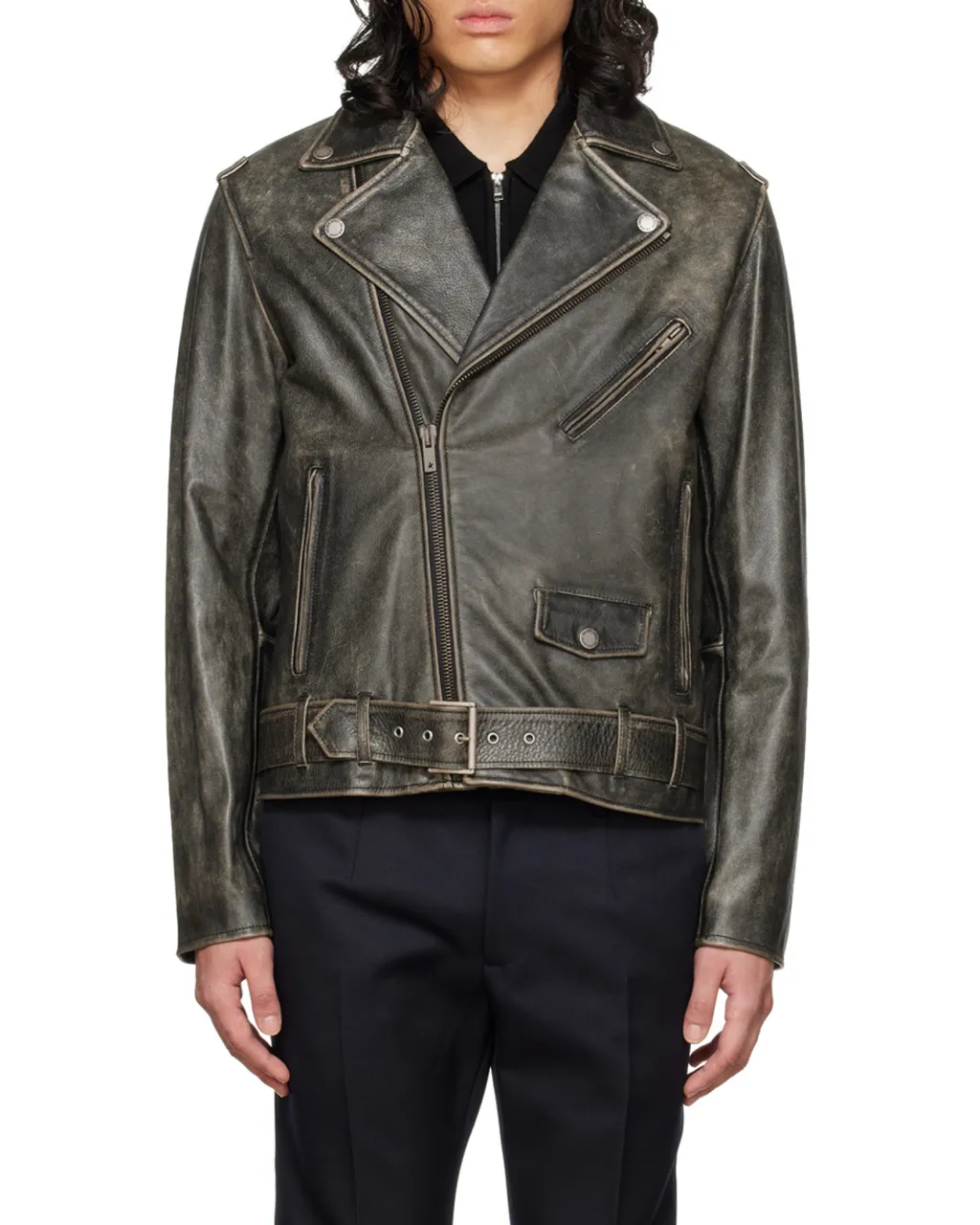 Zipped Biker Jacket