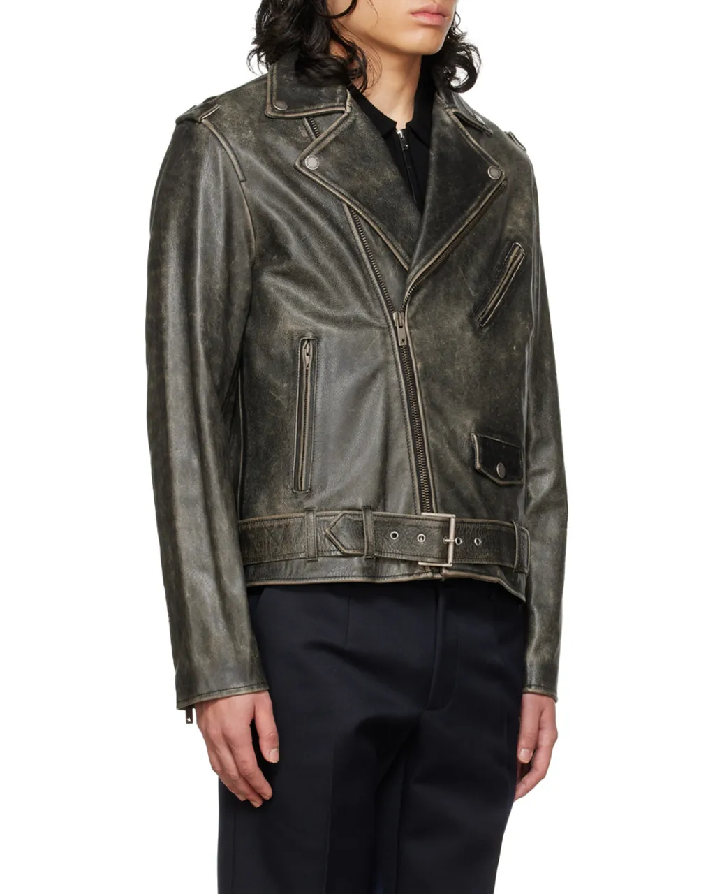 Zipped Biker Jacket