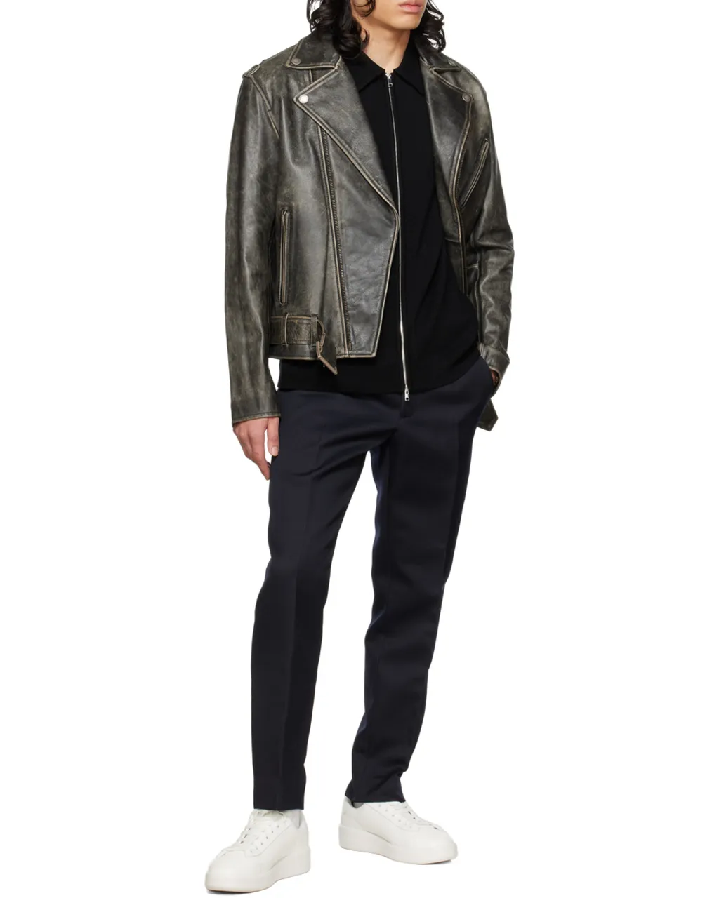 Zipped Biker Jacket