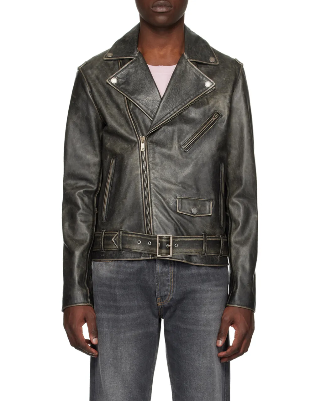 Zipped Biker Jacket