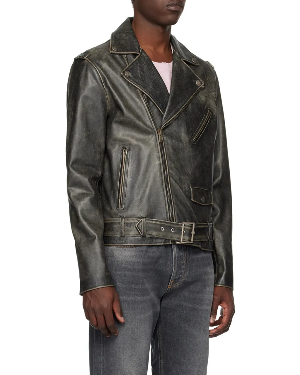 Zipped Biker Jacket