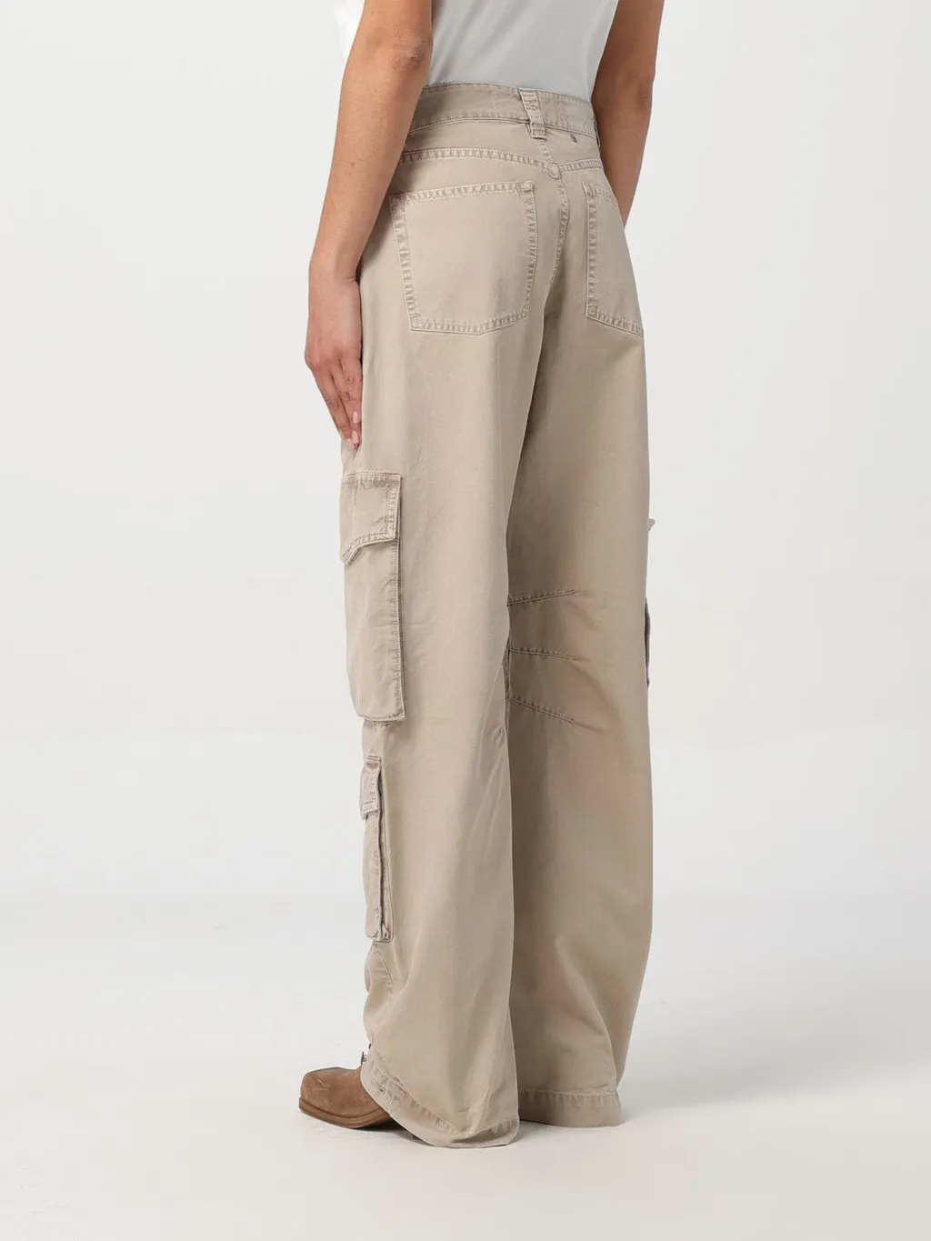 Wide-Leg Cargo Trousers