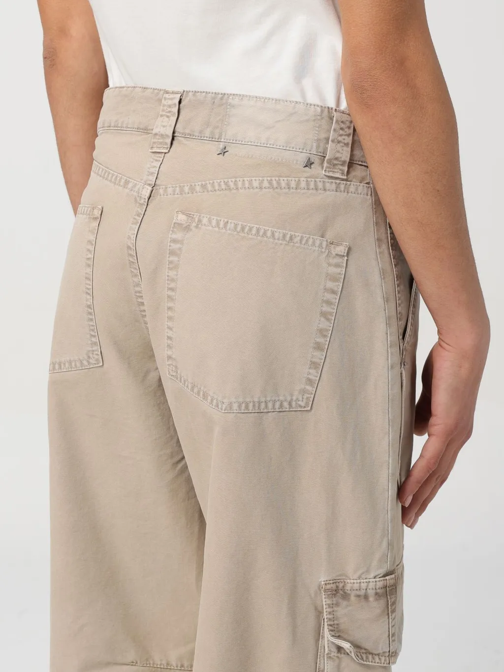 Wide-Leg Cargo Trousers