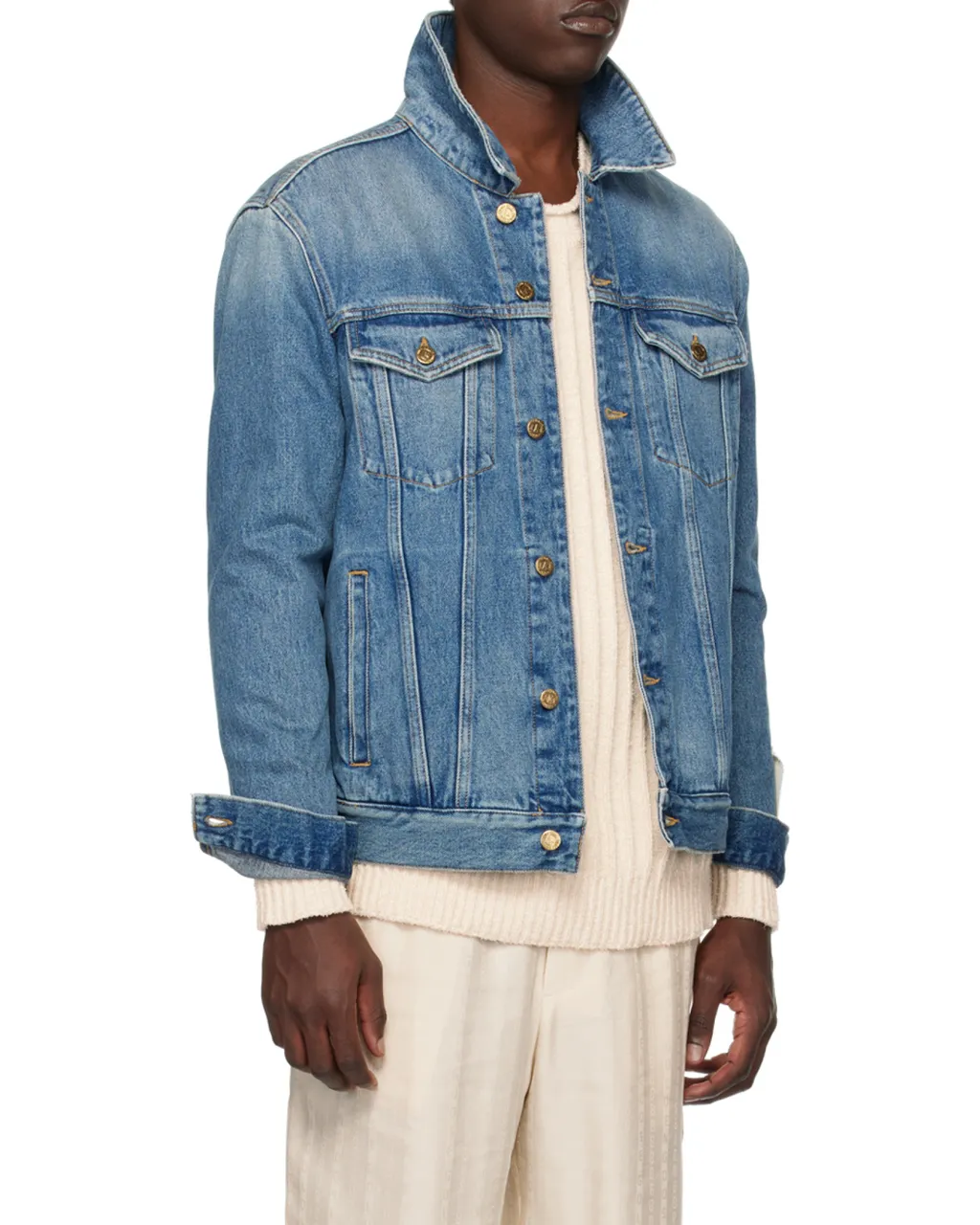 Buttoned Denim Jacket