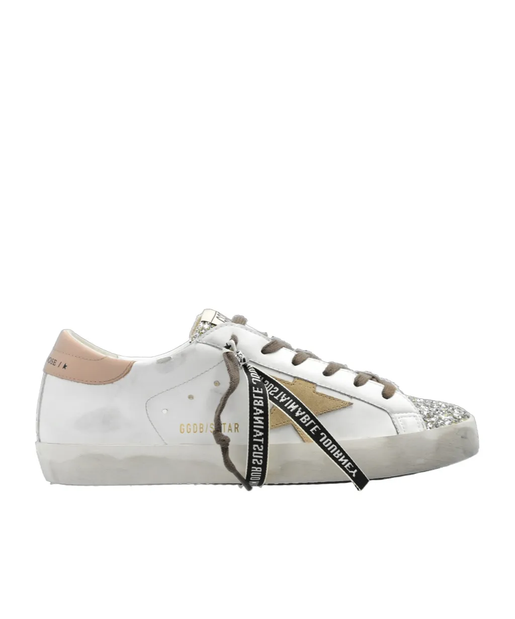 Star Patch Glittered Sneakers