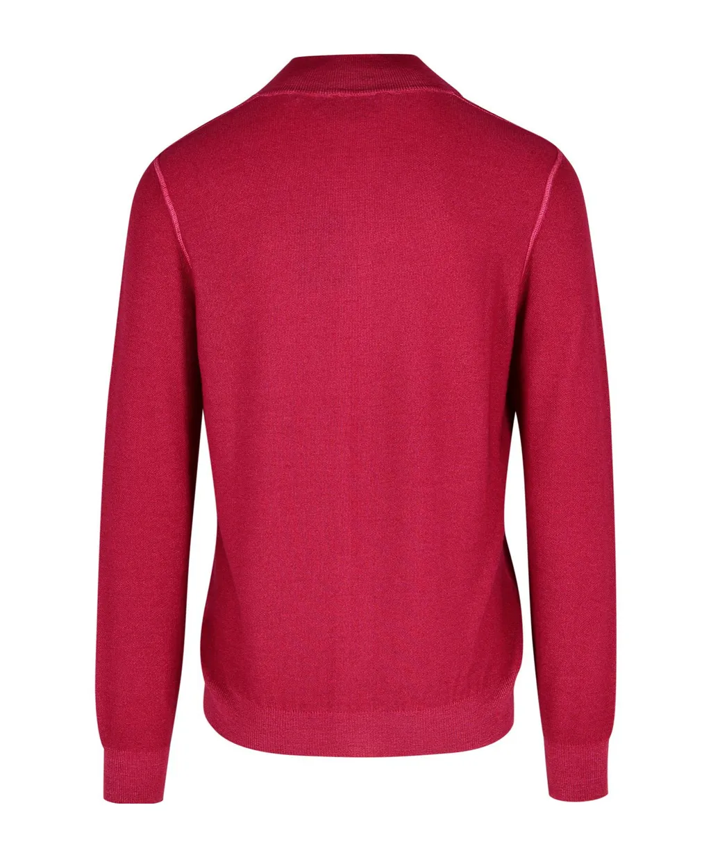 Zip-Up Ribbed Cardigan