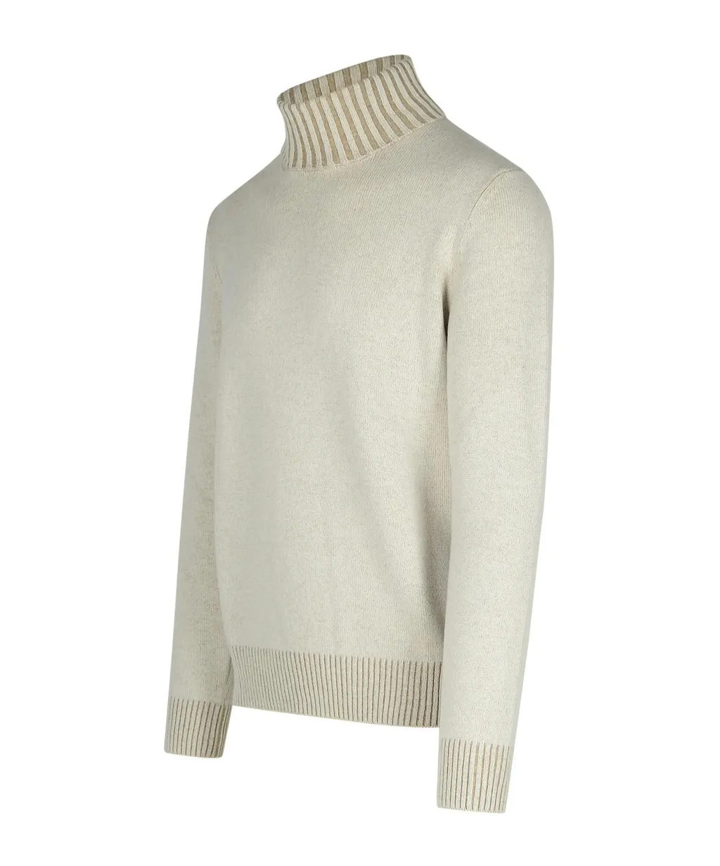 Ribbed-Knit Turtleneck Sweater