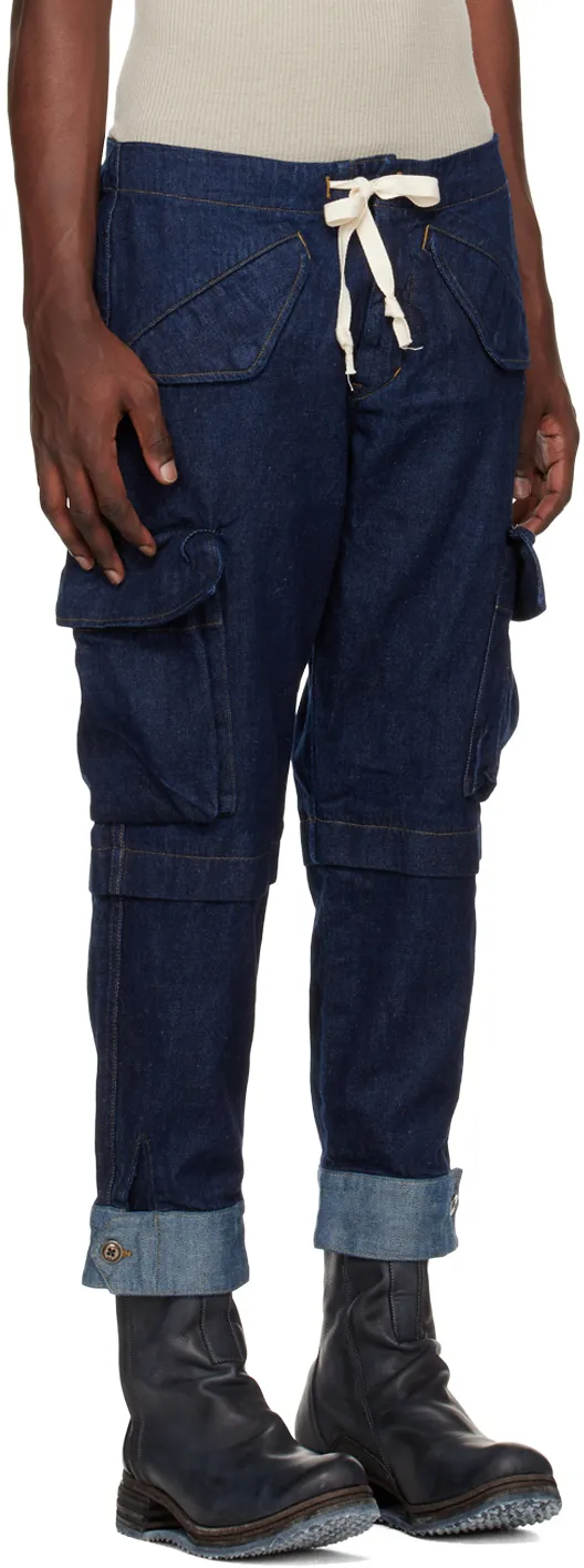 Tie Denim Trousers