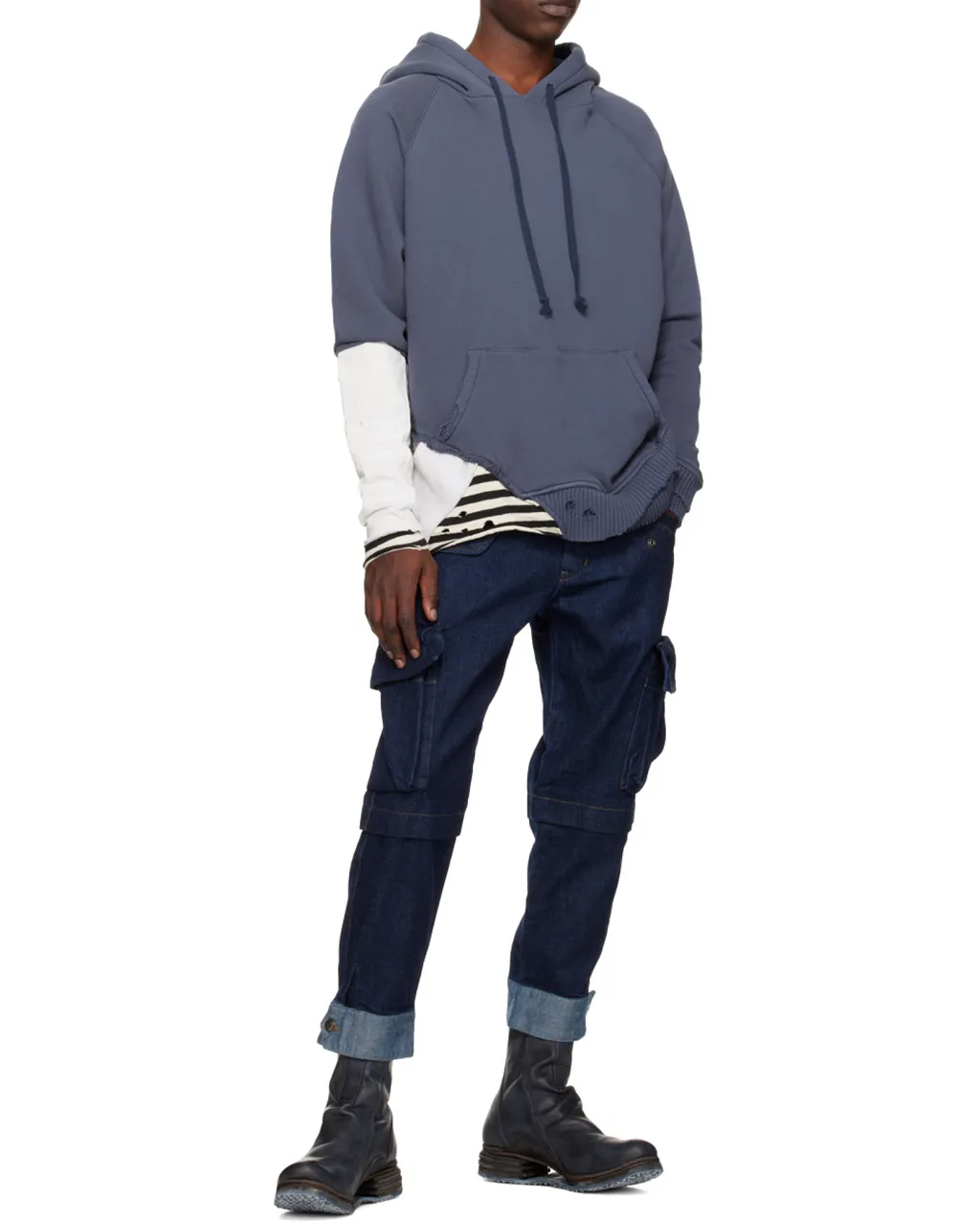 Tie Denim Trousers