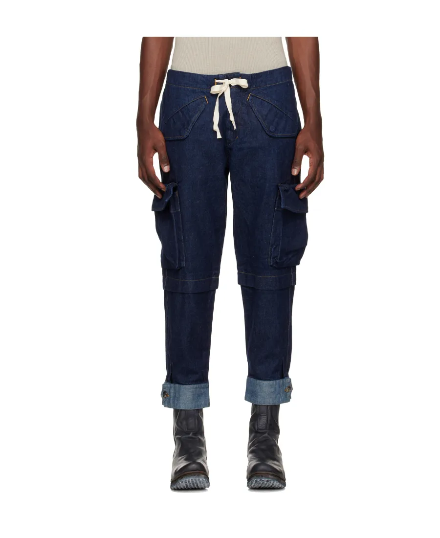 Tie Denim Trousers