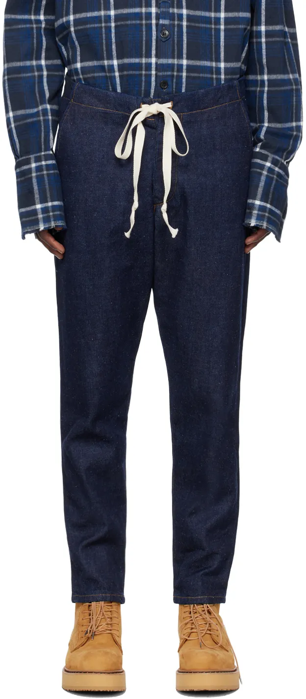 Drawstring Waist Jeans