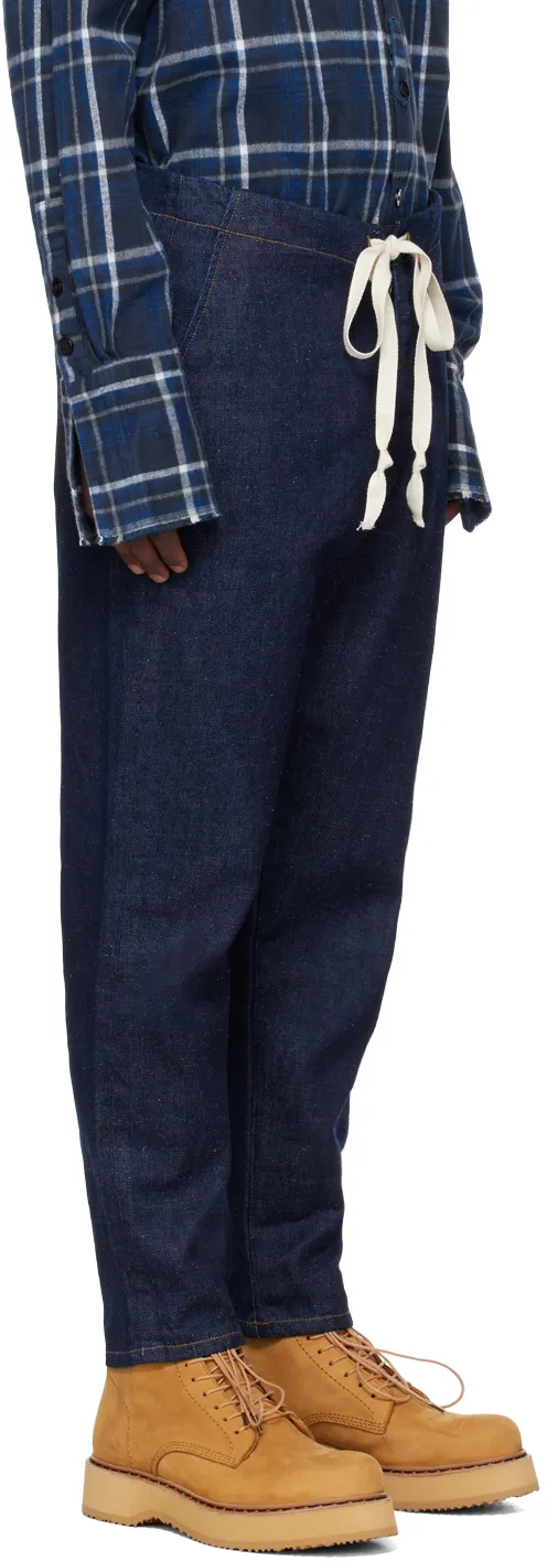 Drawstring Waist Jeans