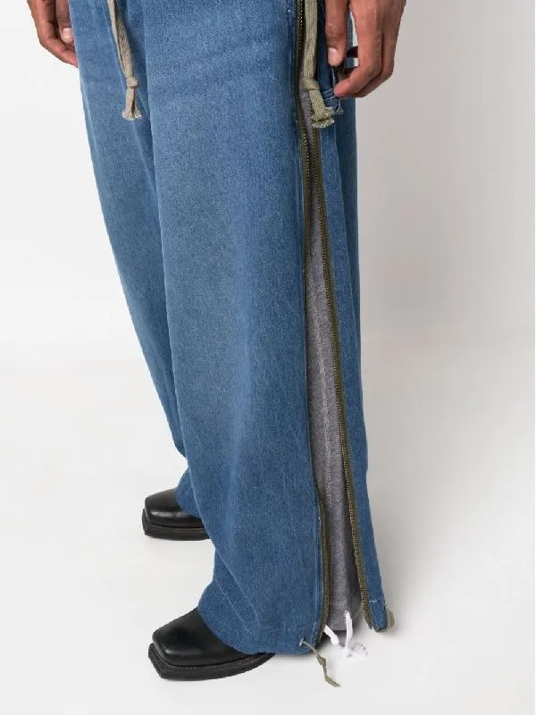 Drawstring Denim Trousers