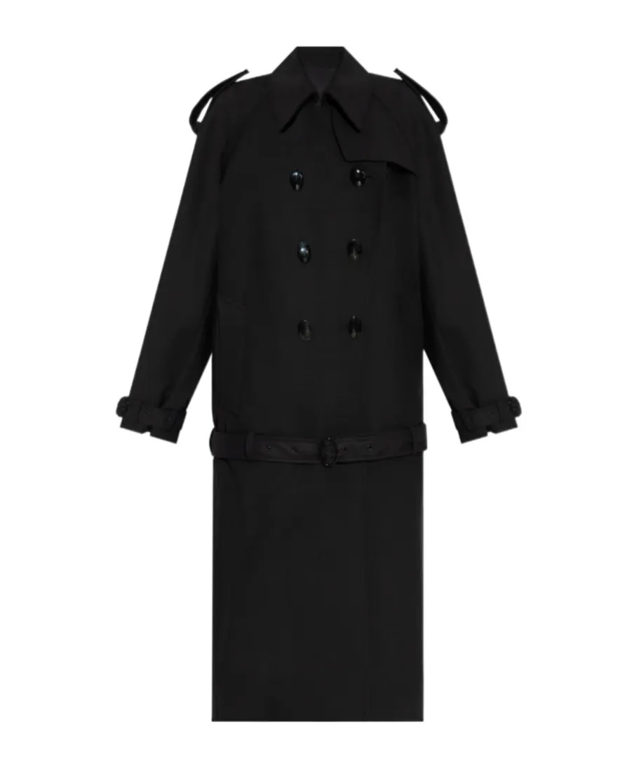 Double-Breasted Belted Coat