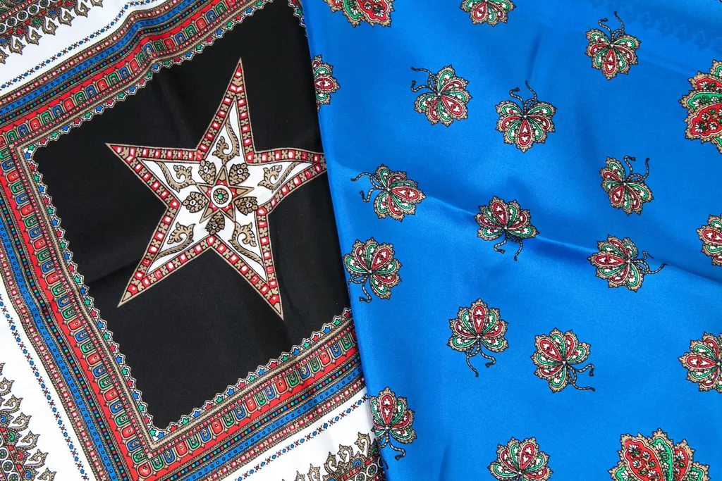 Logo Printed Silk Scarf