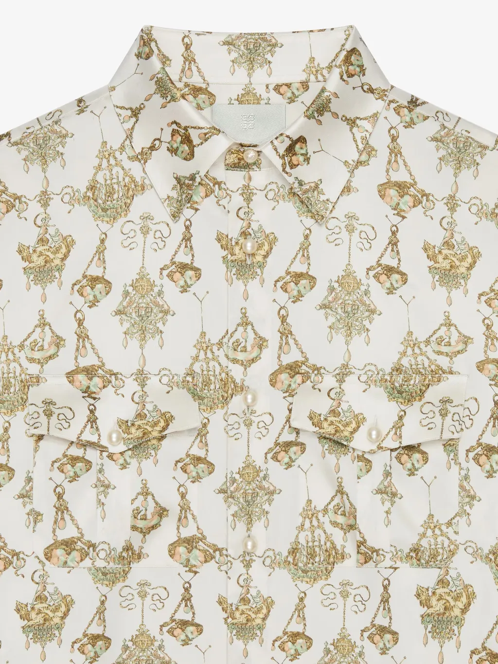 Chandelier Printed Long-Sleeved Shirt