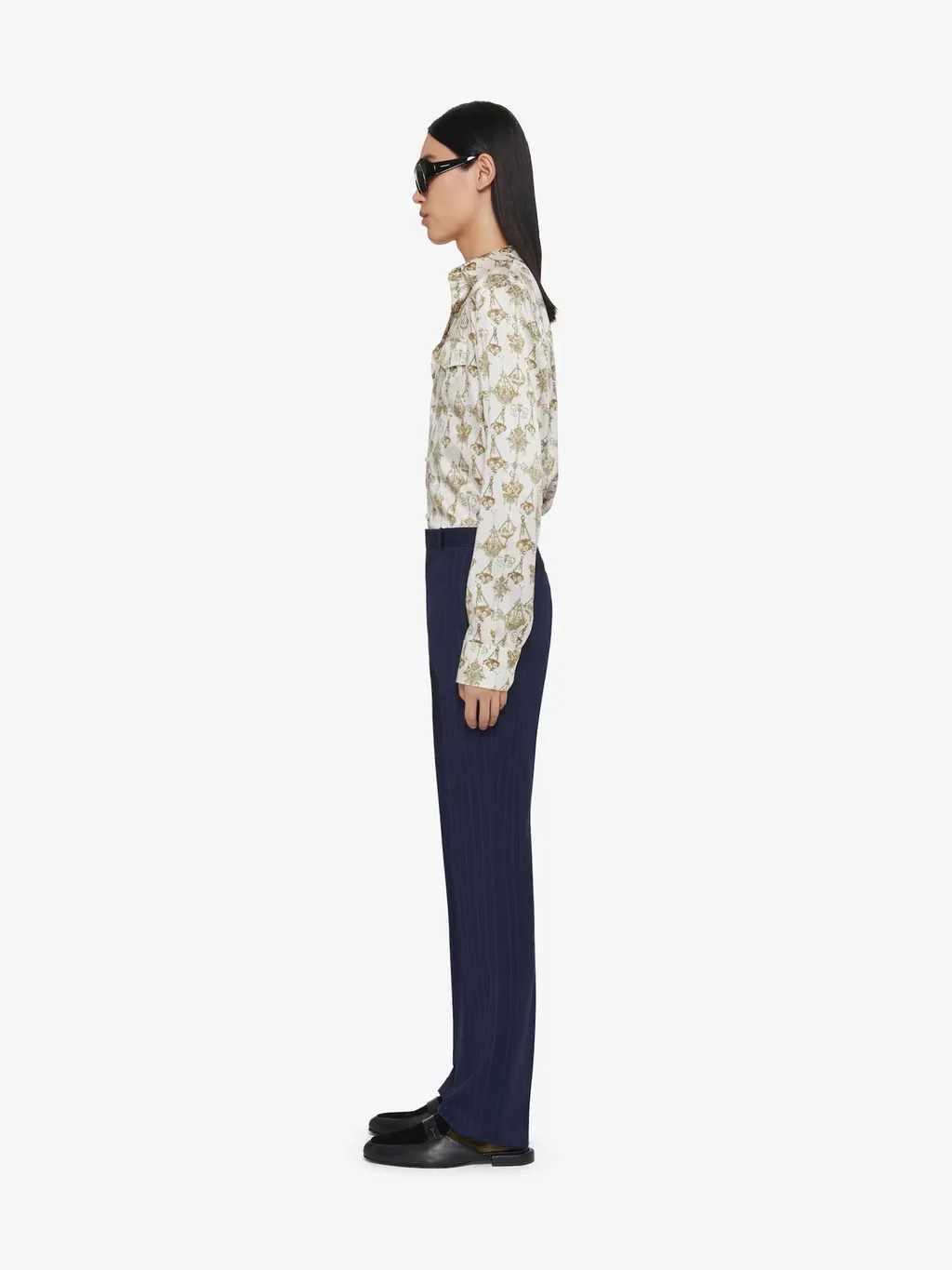 Chandelier Printed Long-Sleeved Shirt