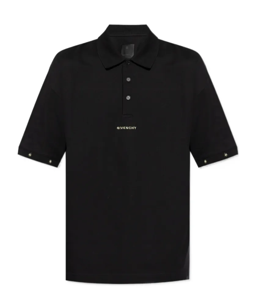 Logo Embroidered Short-Sleeved Polo Shirt