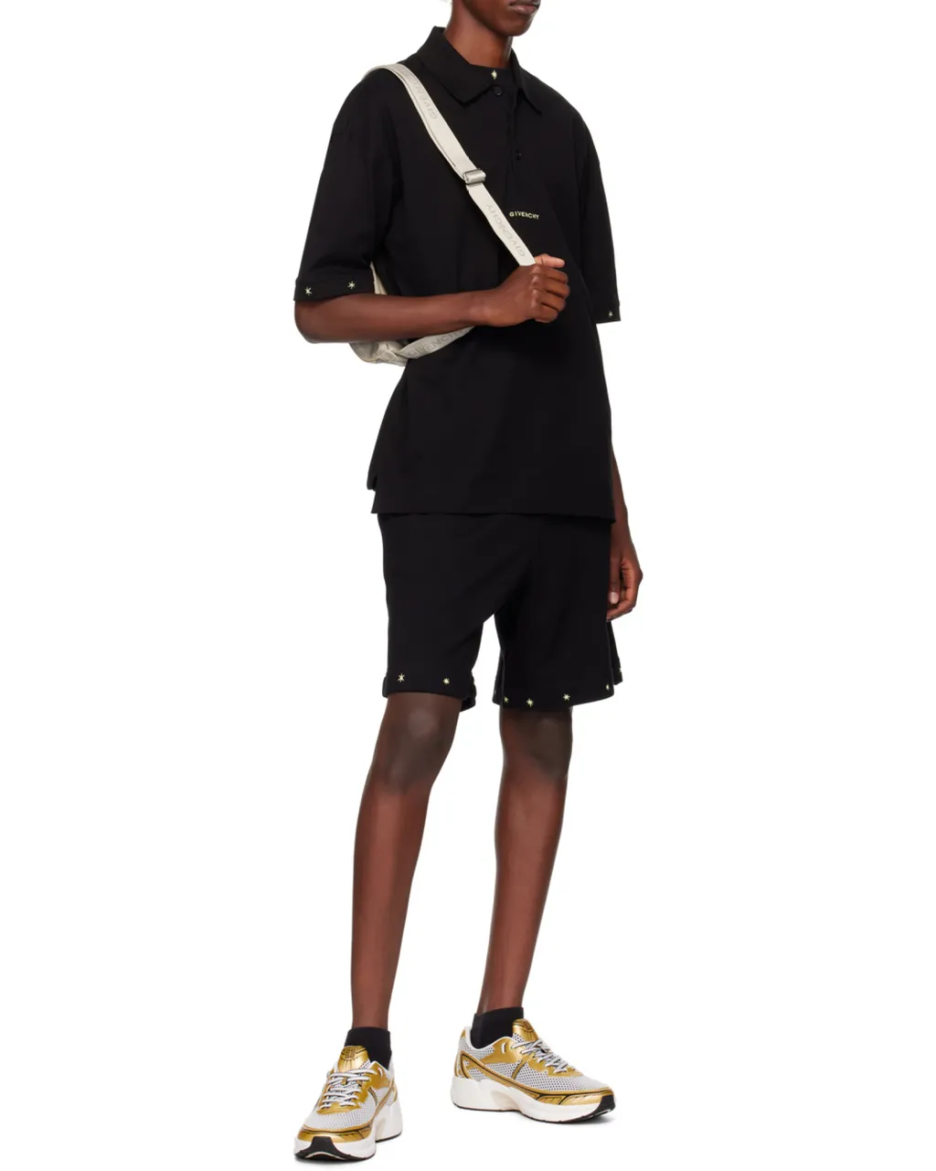 Logo Embroidered Short-Sleeved Polo Shirt