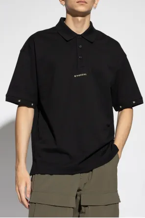 Logo Embroidered Short-Sleeved Polo Shirt