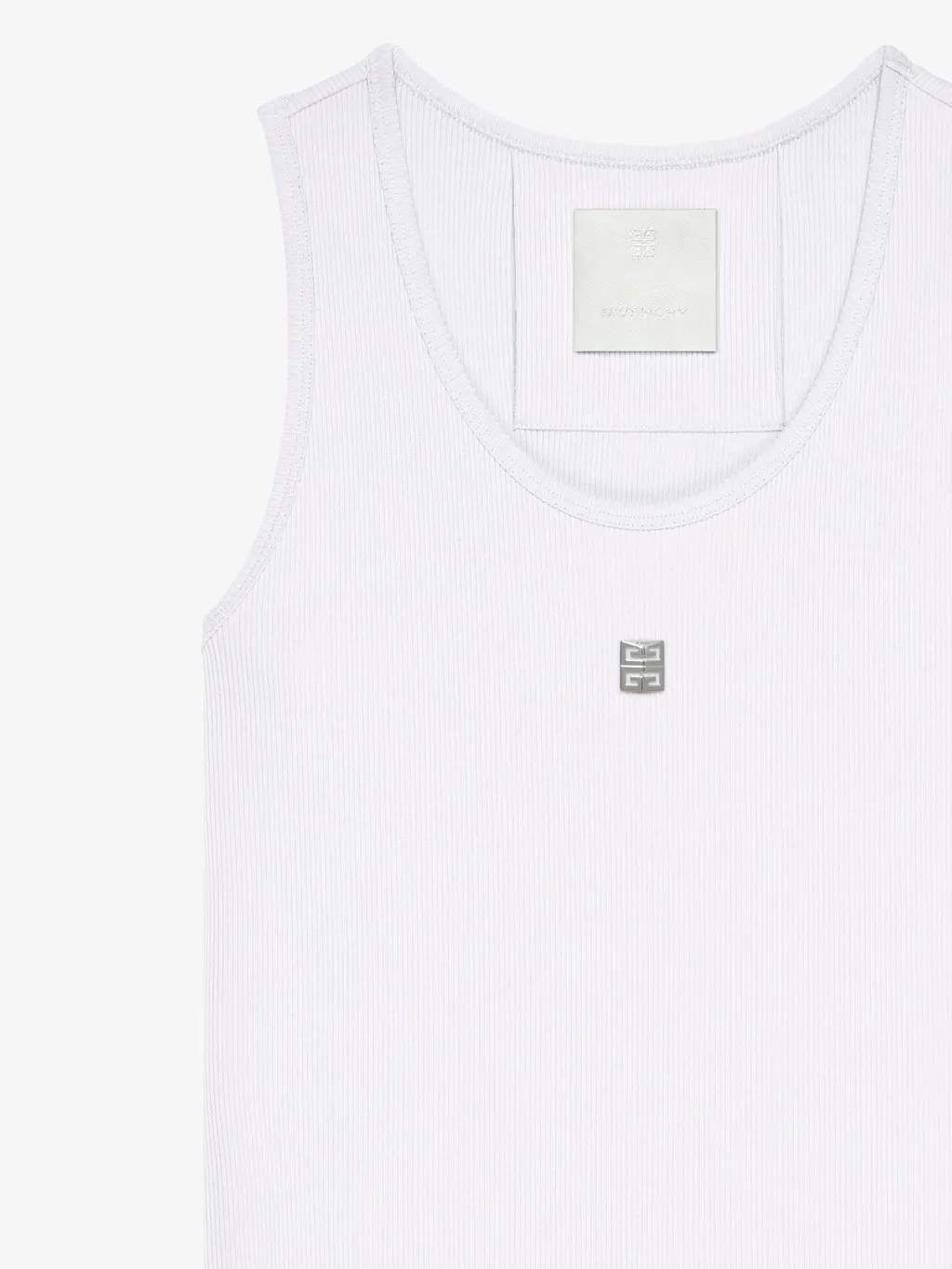 4G Plaque Ribbed-Knit Tank Dress