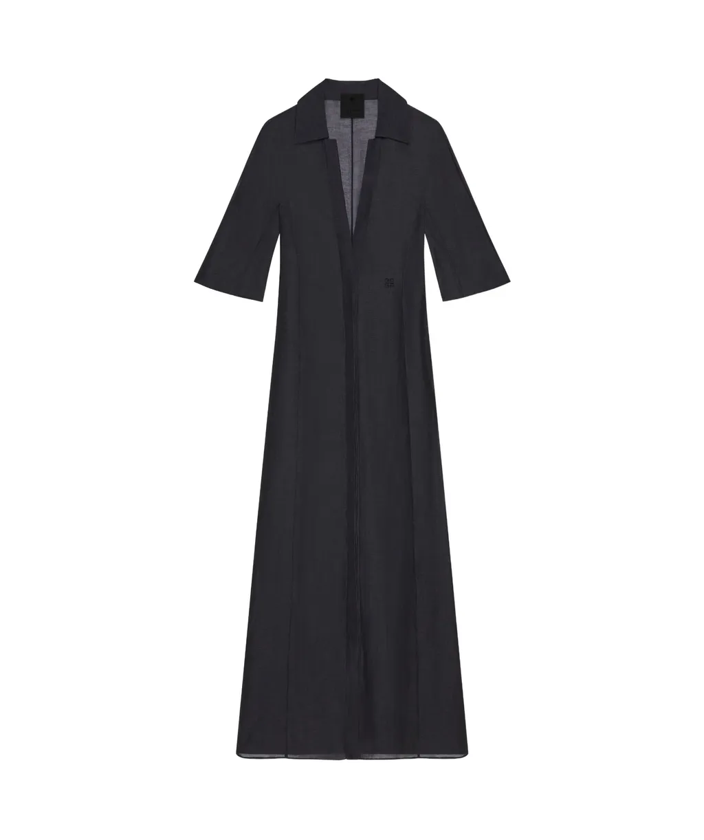 Dress In Silk And Linen
