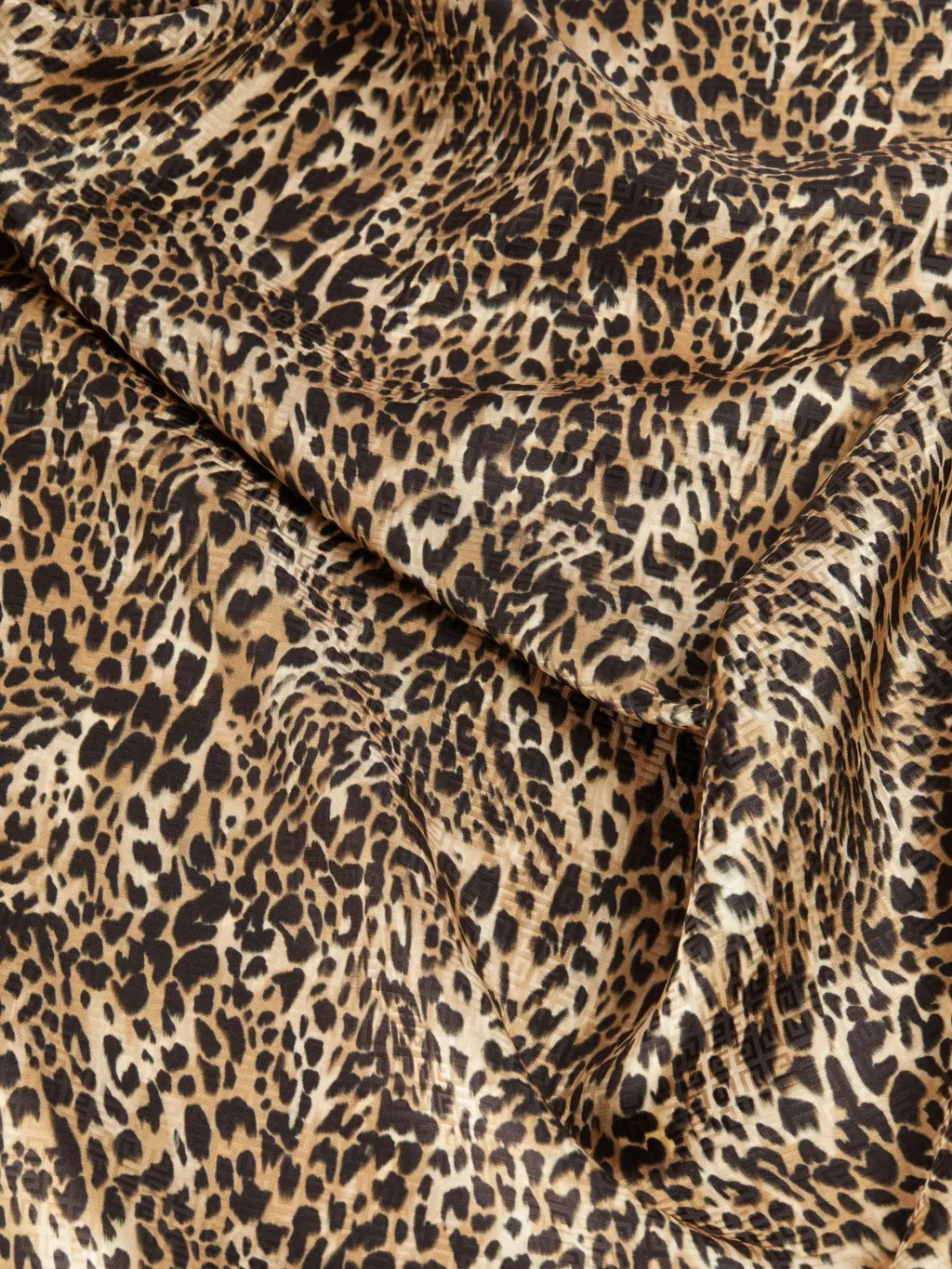 Leopard Print Square Scarf