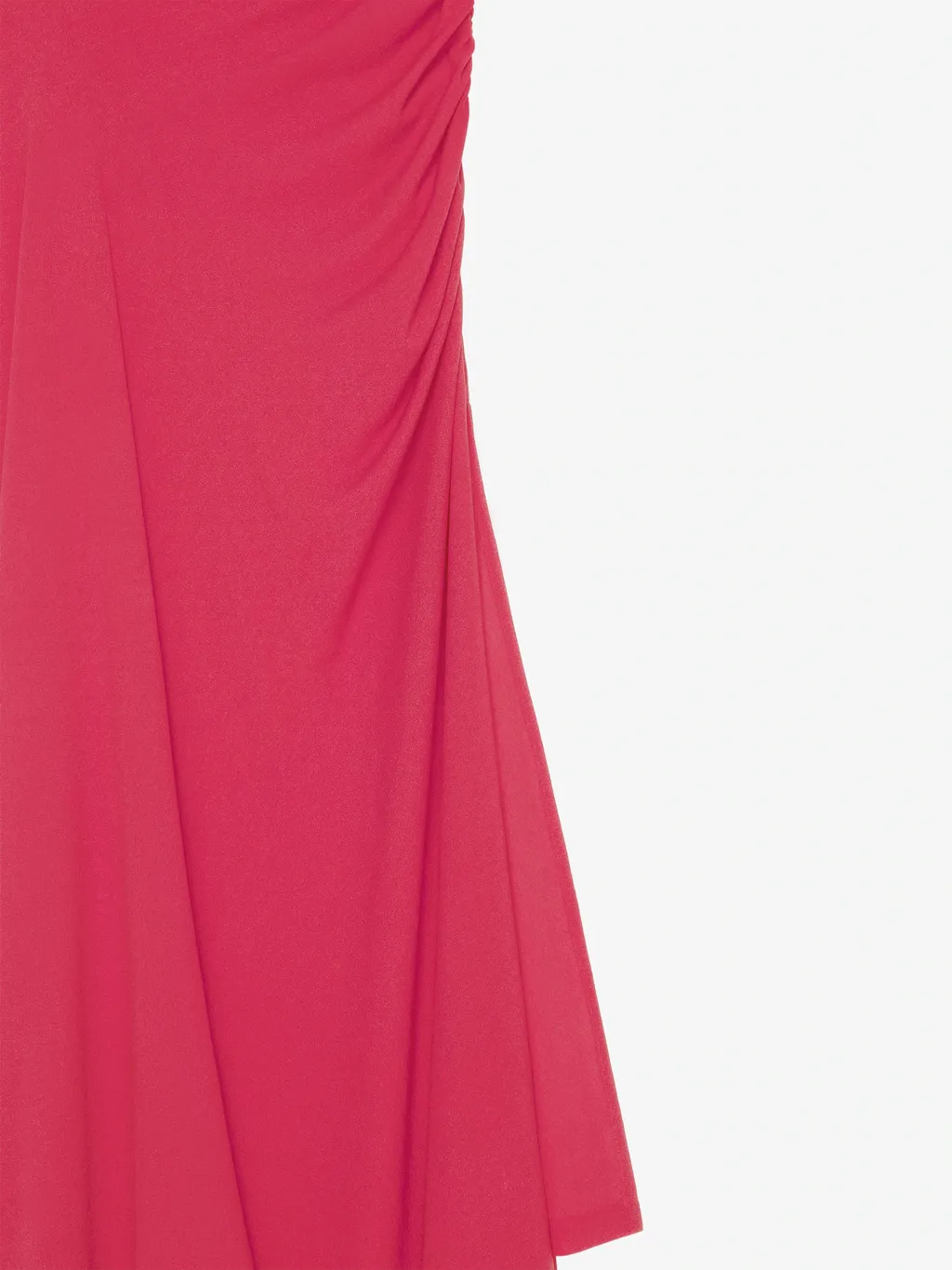 Asymmetric Draped Dress In Crepe Jersey