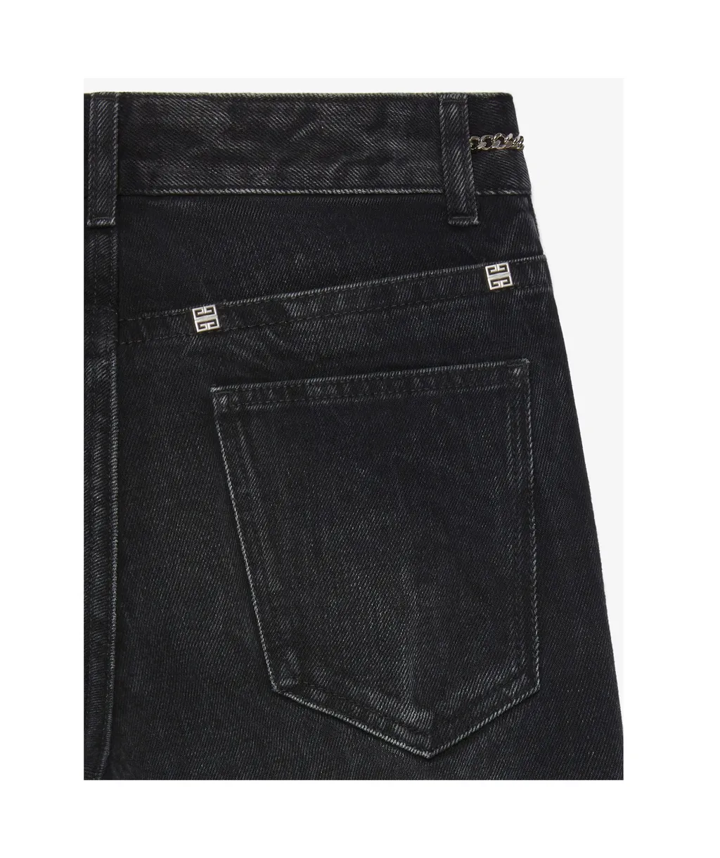 Chain Detailed Bootcut Jeans