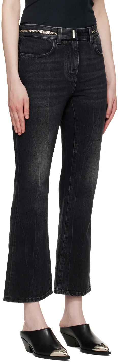 Chain Detailed Bootcut Jeans