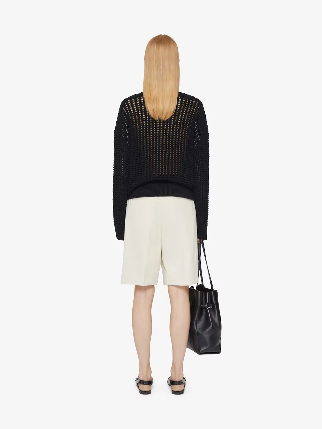 4G Crochet-Knit Oversized Jumper