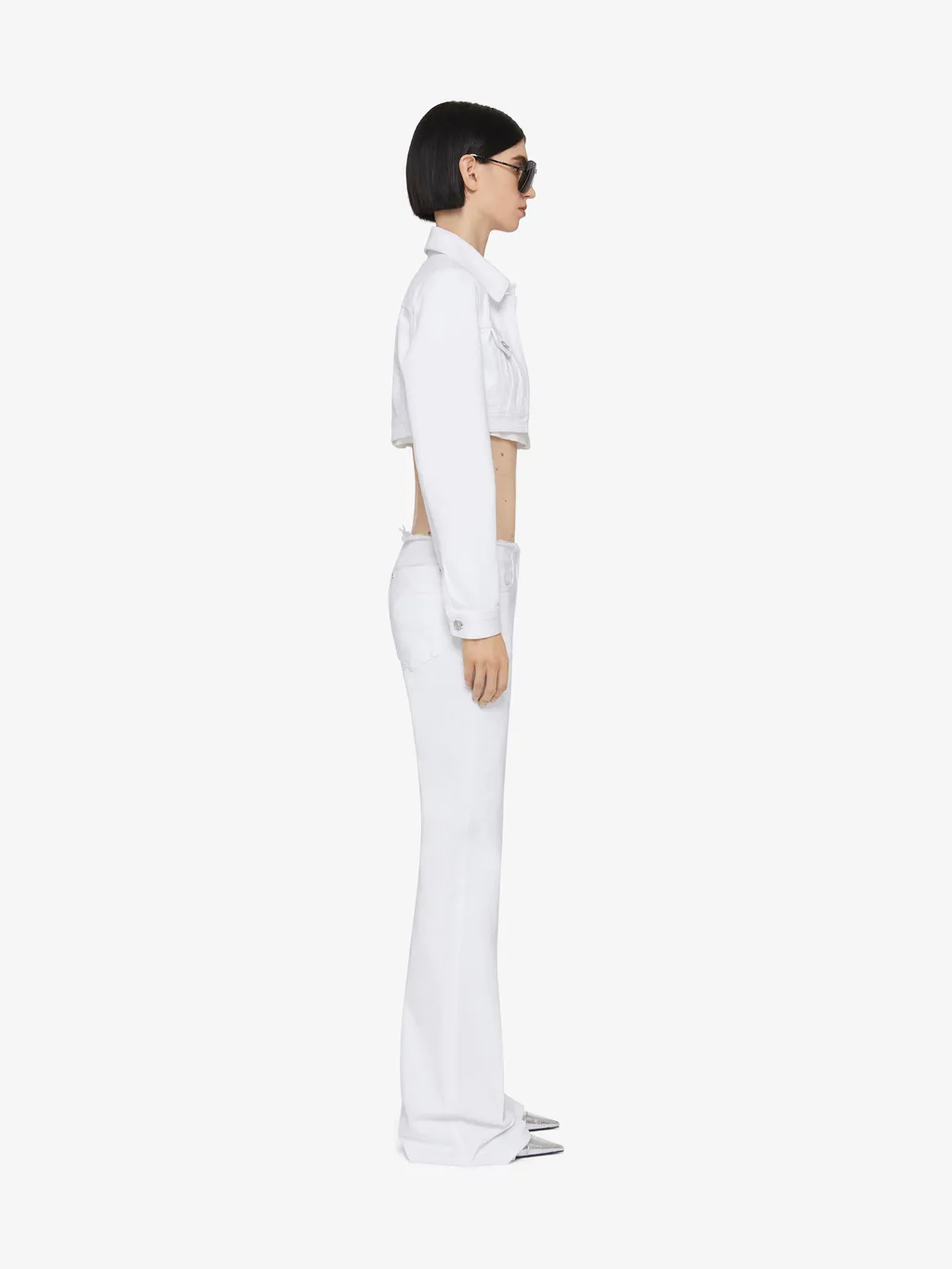Low-Rise Flared Jeans