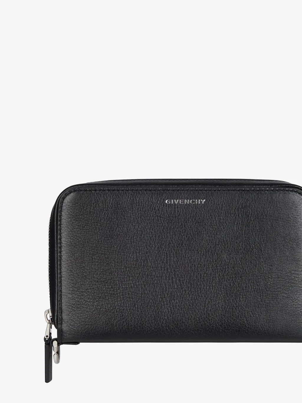 Voyou Wallet With Strap In Grained Leather