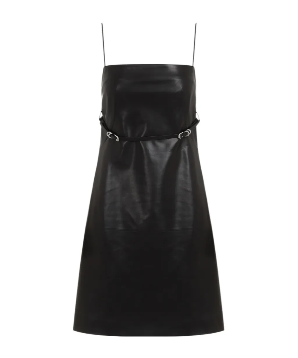 Voyou Leather Mini Dress