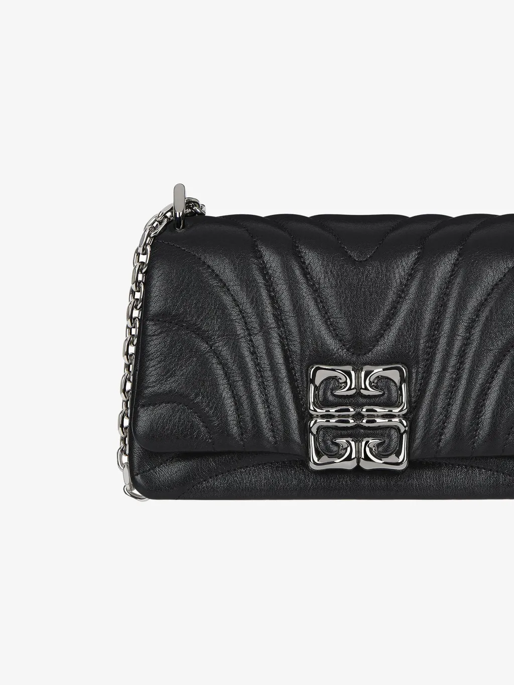 Small 4G Plaque Quilted Shoulder Bag