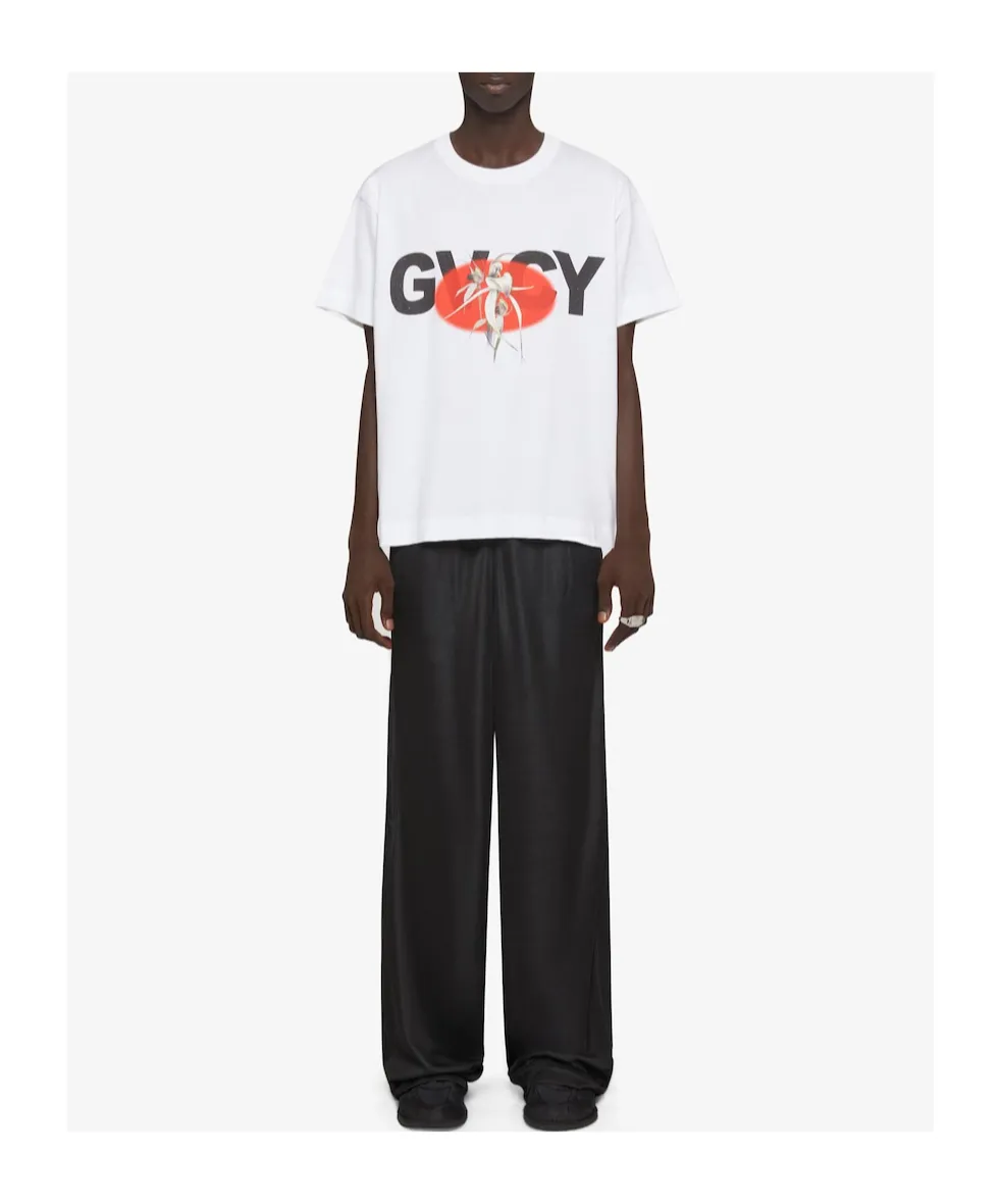 Gvcy And Flower Printed Crewneck T-Shirt