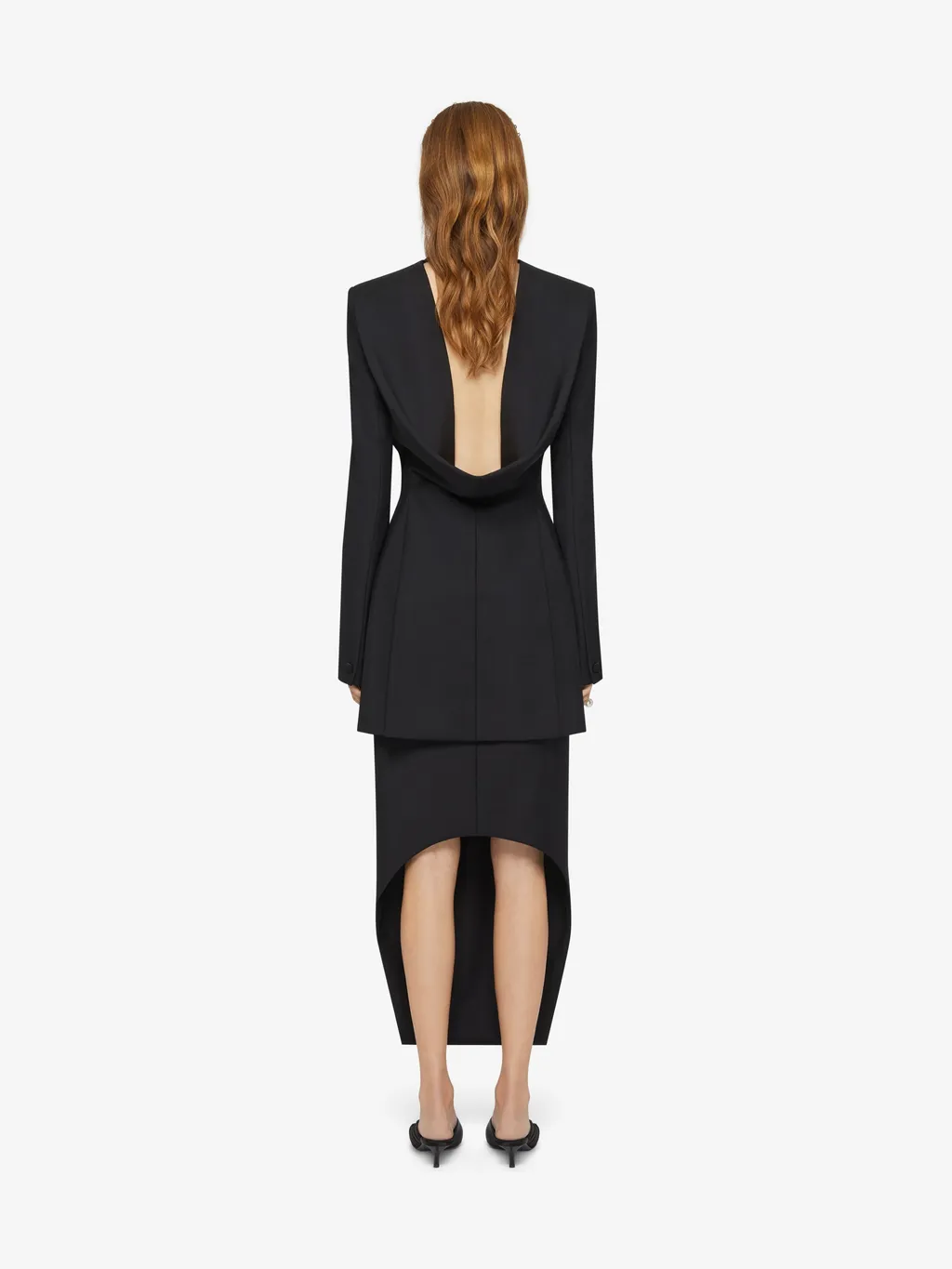 4G Pattern Draped Blazer